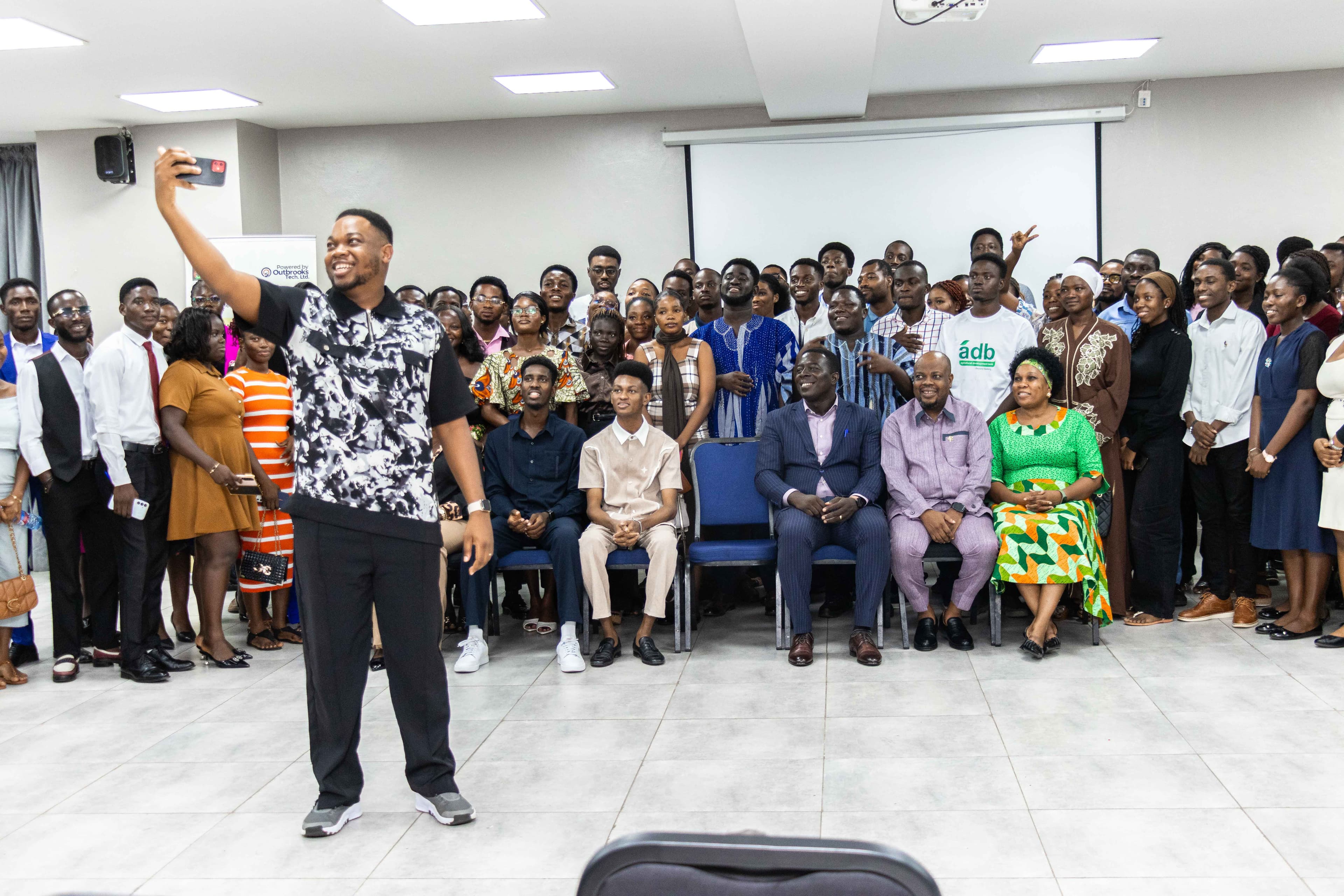 Samuel addressing the delegates at the MMM 1.0 summit