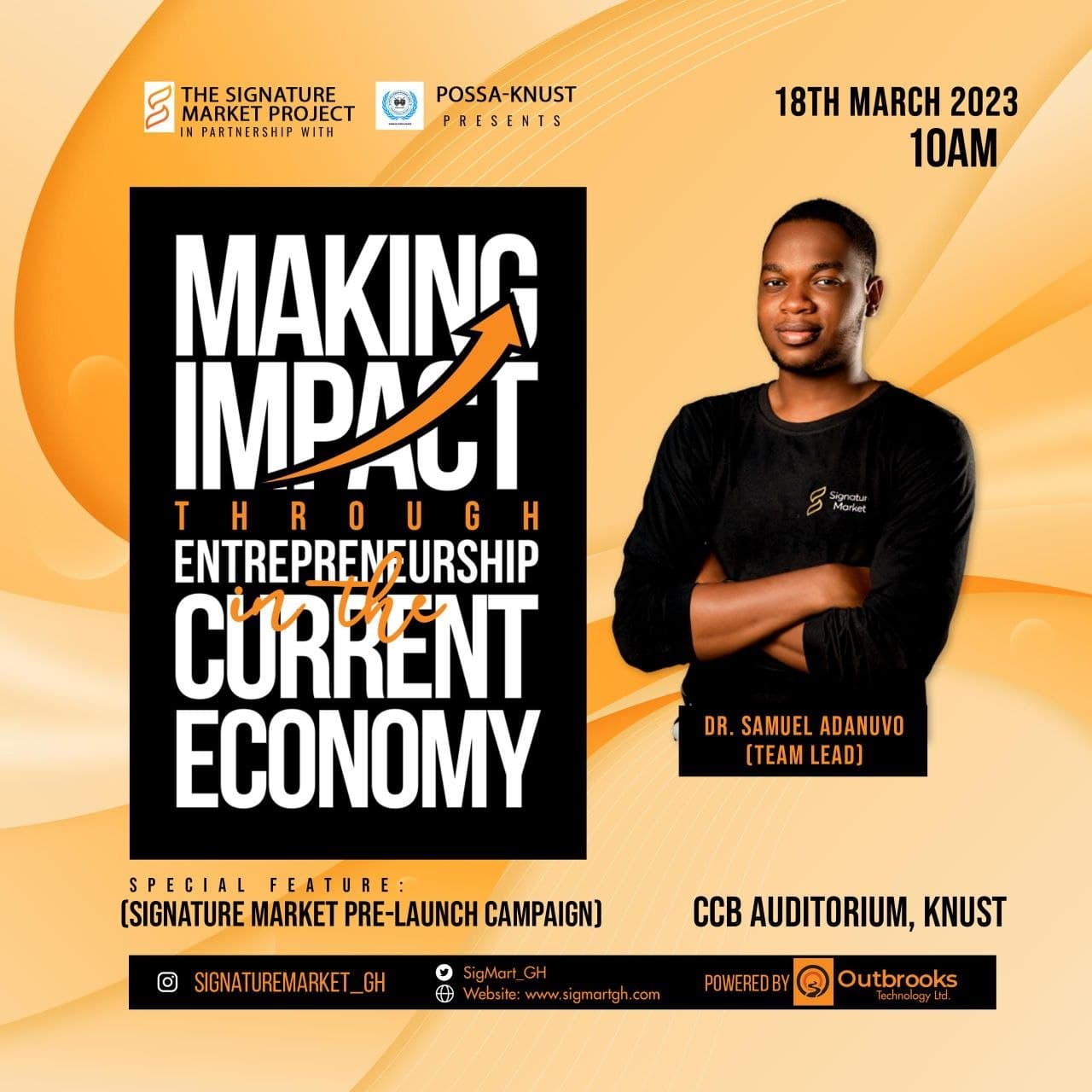 Making Impact Through Entrepreneurship poster