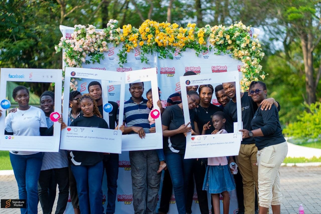 KNUST students at the Sigmart YAE Fair 2024